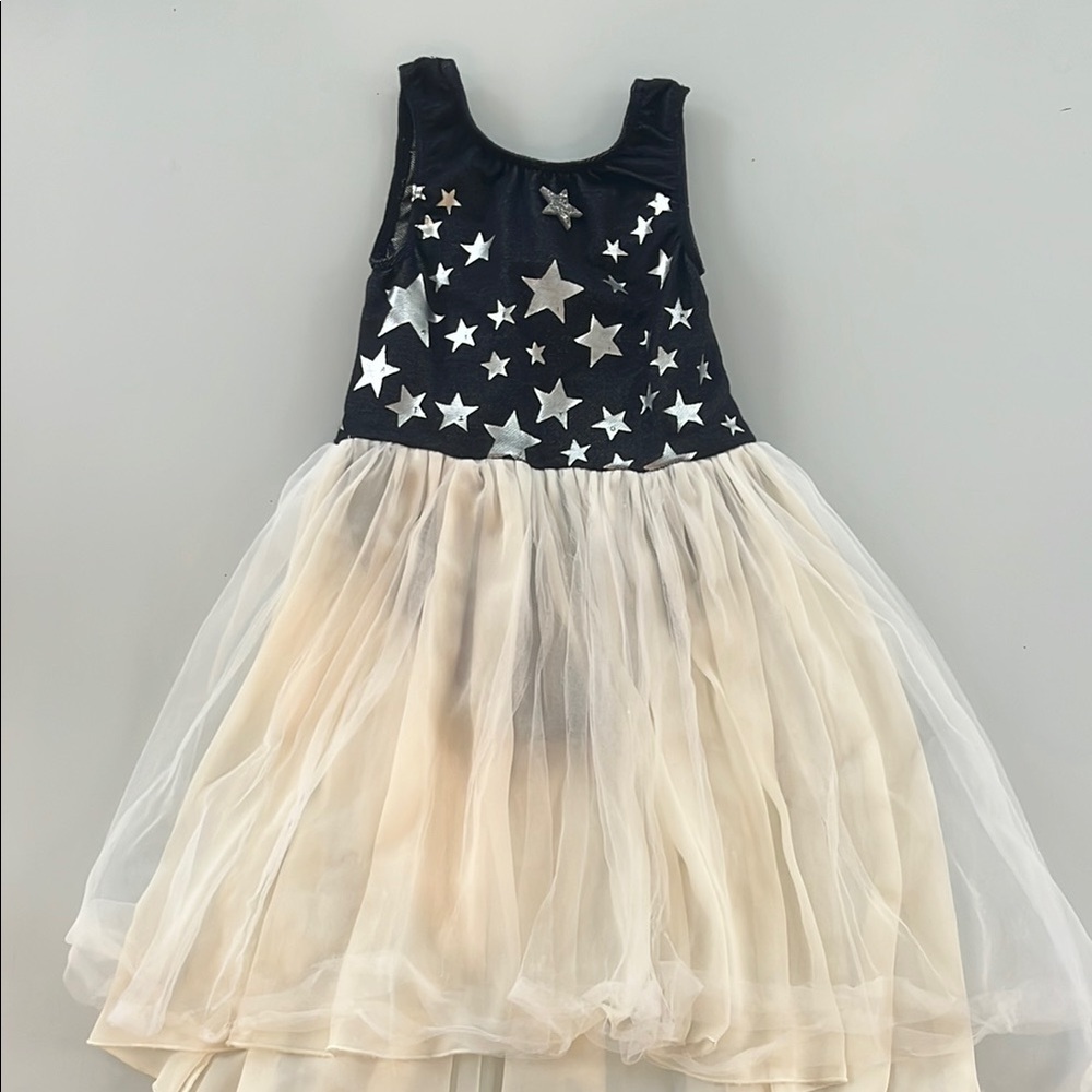 Starry Navy and Cream Tulle Dress